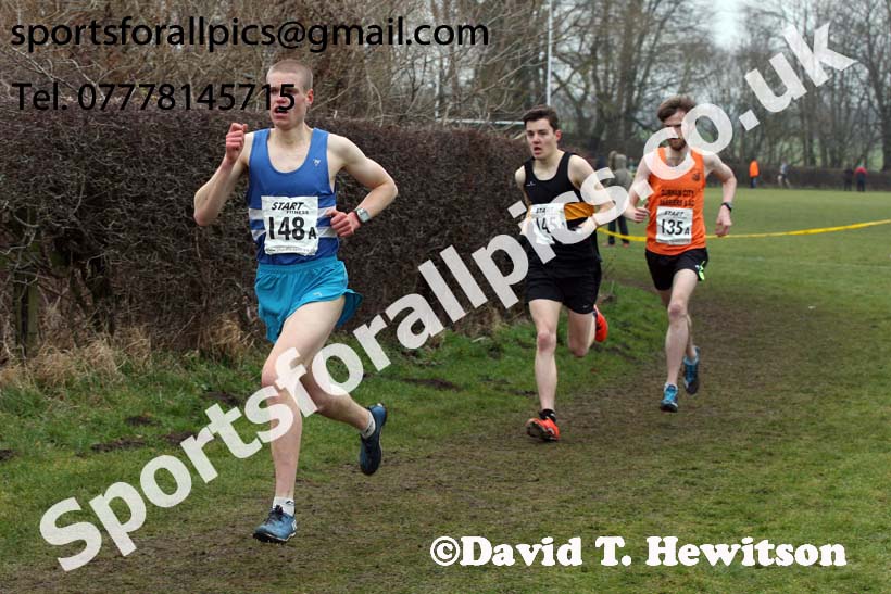 Senior mens 2018 Durham Cathedral Cross Country Relay. Photo:  David T. Hewitson/Sports for All Pics